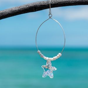 Unique Freshwater Pearls & Swarovski Earrings